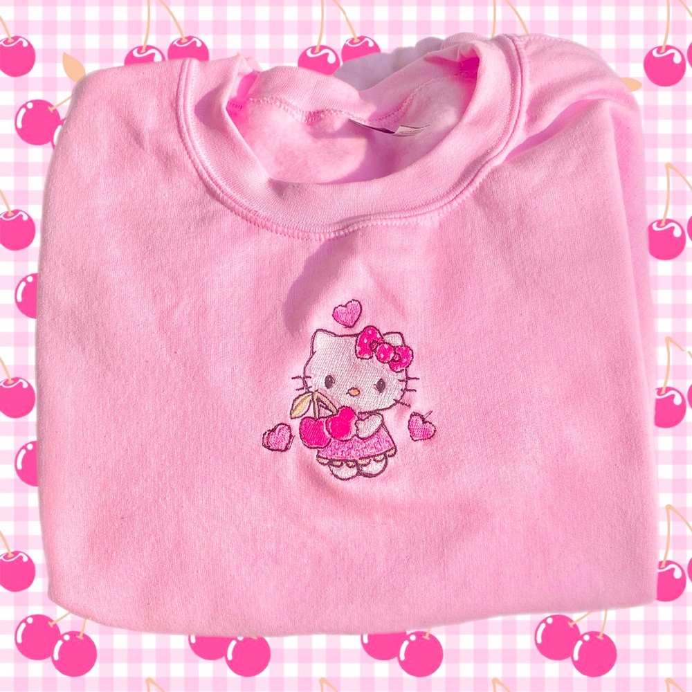 Hello Kitty embroidered sweatshirt